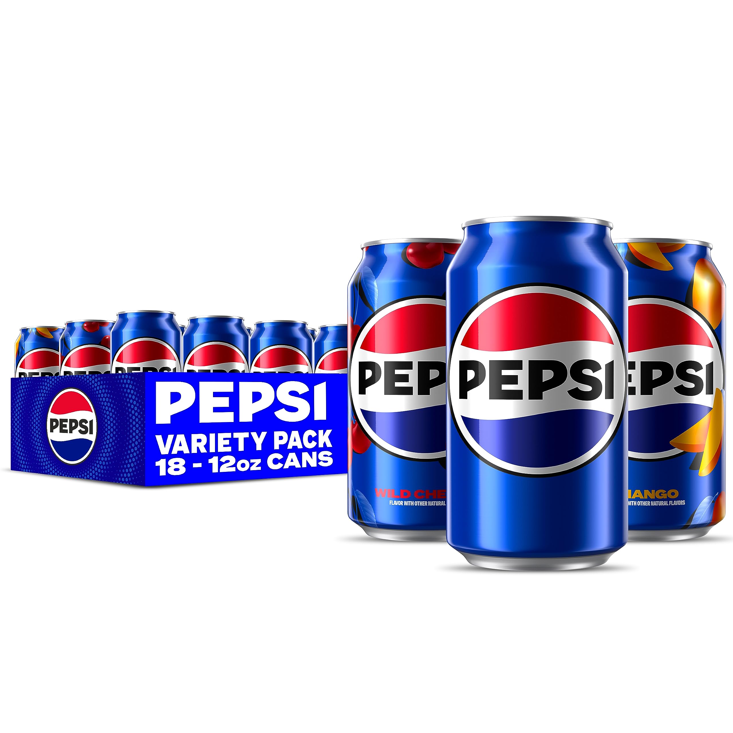 Amazon.com : Pepsi Flavors Variety Pack, Wild Cherry, Mango
